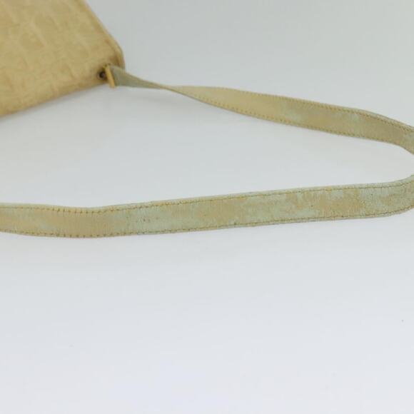 DIOR Trotter Canvas Shoulder Bag Beige Gold - Picture 7 of 12